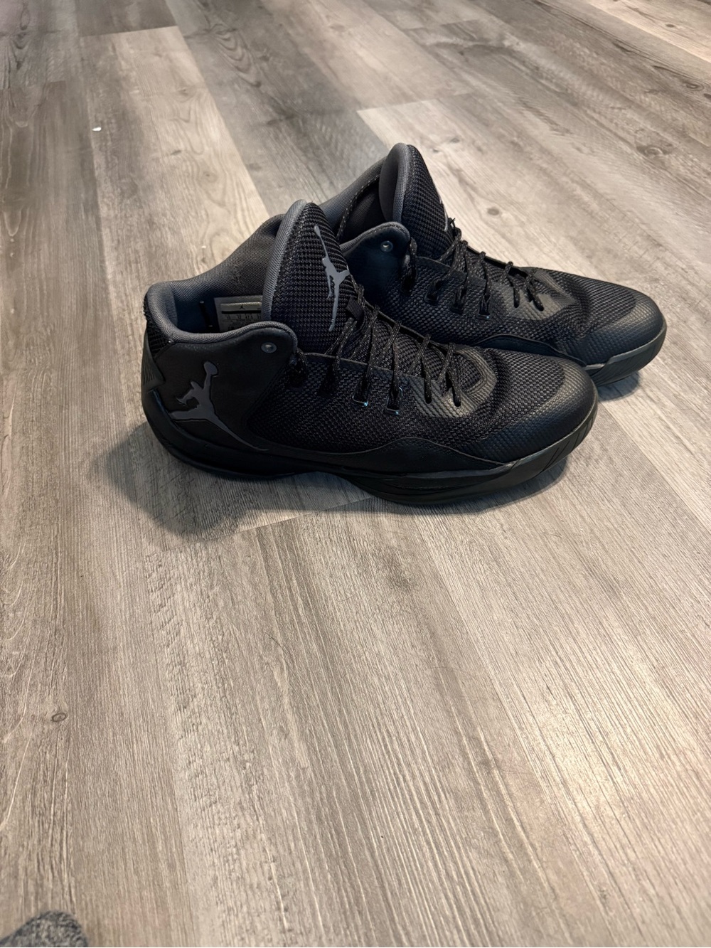 Jordan Men's All-Black Mid-Top Basketball Sneakers